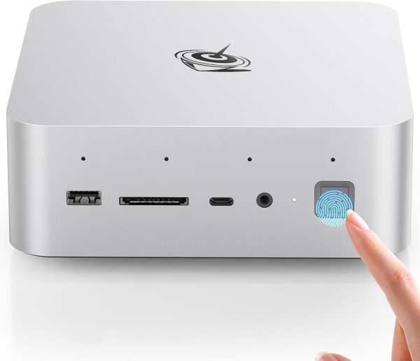 Beelink GTI14 AI Mini PC, Intel Core Ultra 9 185H (16T/22C, up to 5.1GHz), 64GB DDR5 2TB PCIe4.0 SSD Mini Desktop Computer, Dual 2.5G LAN/Fingerprint Sensor/WiFi 7/ BT5.4/USB4.0/ 145W PSU Gaming PC
