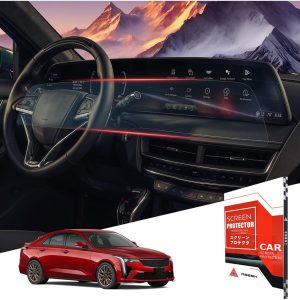 For 2025 Cadillac CT5 (CT5-V/CT5-V Blackwing)& 2024~2025 XT4 (Luxury/Premium Luxury/Sport)& Lyriq (Luxury/Sport/Tech Protective) 33 Inch Nano Glossy Screen Protector - Touchscreen *2