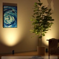 Onforu 7W Floor Can Light Uplighting Indoor, Up Lights Indoor Remote Control, 2700-6500K Warm White Uplights Floor Spot Lights for Home Accent Lighting with Foot Switch 2 Pack - Image 2