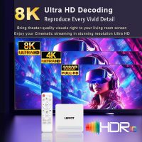 4K Ultra HD Streaming Device for TV 2025, LEFFOT H618 Plus Android 14 TV Box, 4GB RAM 32GB ROM, Support Gogle Assistant Voice Remote, HDR10, 2.4G & 5G WiFi 6, BT 5.4, Allwinner H618 Quad-Core A53 - Image 3