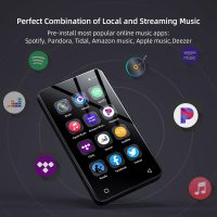 MP3 Player with Bluetooth and WiFi,MP3 Player with Spotify,Spotify Kids,Audible,Pandora,Amazon Music,4" Music Player MP4 Up to 1TB(80GB,Black) - Image 2