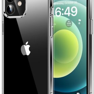 HOOMIL Case for iPhone 12 and iPhone 12 Pro 6.1-Inch, Non-Yellowing, Drop Protection, Anti-Scratch Transparent Hard Back Phone Cover - Crystal Clear