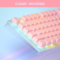 Gaming Keyboard and Mouse Combo, K1 RGB LED Backlit Keyboard with 104 Keys Computer PC Gaming Keyboard for PC/Laptop (Pink) - Image 2