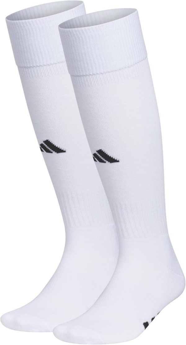 adidas Rivalry Soccer Socks (2-Pack) Over-The-Calf Athletic Fit for Men & Women