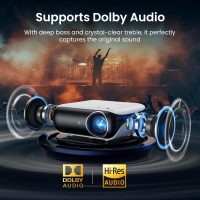 Official Licensed Google TV Smart Projector, HAPPRUN 4K UHD Home Theater with Dolby Sound, Wi-Fi & Bluetooth, Built-in Streaming Apps, Compatible with Games Consoles & Smartphone, Indoor & Outdoor Use - Image 5