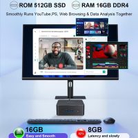 N10 Mini PC Intel N100 (Up to 3.6GHz),16GB DDR4 RAM 512GB M.2 SSD, 4k UHD Dual Display HDMI/Type C/VESA, WiFi, BT, Gigabit Ethernet, Mini Desktop Computer for Home & Business - Image 4