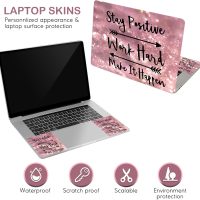DINKY Laptop Skin Sticker Decal, 12" 13" 13.3" 14" 15" 15.4" 15.6 inch Laptop Universal Reusable Vinyl Skin Stickers Cover Art Decal Notebook PC Personalized Protector (Pink Letters) - Image 3