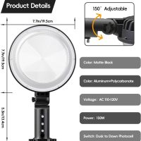 150W 20000LM LED Barn Lights Outdoor, Dusk to Dawn Outdoor Lighting with 150° Adjustable Photocell, Pole Light 6500K Flood Light, IP66 Waterproof Area Street Light for Garage Warehouse Yard - Image 8