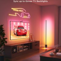 Govee Floor Lamp 2 with Matter, RGBIC, Warm Cool White LED, Alexa Compatible, 1725lm, Music Sync, Scene Modes, Smart Floor Lamp for Living Room, Bedroom, Black(1 Pack) - Image 8