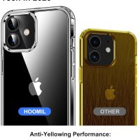 HOOMIL Case for iPhone 12 and iPhone 12 Pro 6.1-Inch, Non-Yellowing, Drop Protection, Anti-Scratch Transparent Hard Back Phone Cover - Crystal Clear - Image 4
