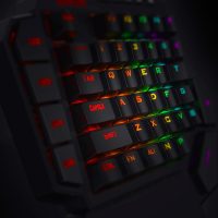 Redragon K585 DITI Wired One-Handed RGB Mechanical Gaming Keyboard, 42 Keys Type-C Professional Gaming Keypad w/Upgraded Hot-Swappable Socket, 7 Onboard Macro Keys & Detachable Wrist Rest - Image 6