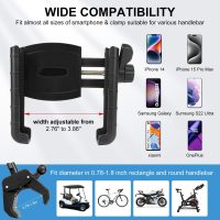 Golf Cart Phone Holder, Universal Rotatable Golf Cart Phone Mount Phone Holder Compatible with iPhone/Samsung/Pixel and Smartphones, Golf Cart Accessories for Yamaha Club Car EZGO ICO - Image 2