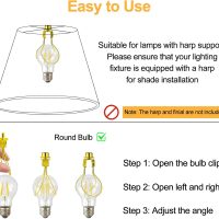 Beige Lamp Shades Set of 2 for Table Lamps, 6" Top x 10" Bottom x 7" High Linen Small Lamp Shades,Beige Modern Fabric Lampshades, Replaceable Spider Fitter Home Decor Shade - Image 7