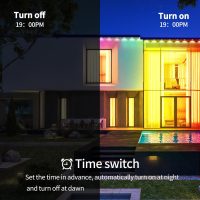 300ft Permanent Outdoor Light,RGB Eaves Lights with App Control Remote,DIY IP67 Waterproof Under Eave Lighting,Outside led Lights for House,Party,Christmas Decorations(2 Rolls 150FT) - Image 5
