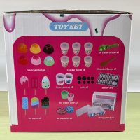 Wooden Ice Cream Toys Kids Toy Food for Toddler Girls 3+, Ice Cream Shop Playset, Pretend Play Kitchen Toys with Display Counter & Fake Money - Wooden Food Toys for 3 4 5 Year Old Girls Boys Birthday - Image 11