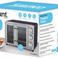 Courant French Door Convection Toaster Oven & Broiler, Bake Broil Toast Oven, Fits 9x13’’ Aluminum Baking Pan, 6-Slices, 10’’ Pizza, Convection Oven - Stainless Steel - Image 6