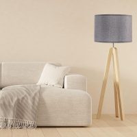PATIKIL Drum Lamp Shades, 13"x13"x9" Linen Round Lamp Shade for Table Lamps Easy Assembly Lampshade for Table Lamps Floor Lamps Bedside, Gray - Image 7