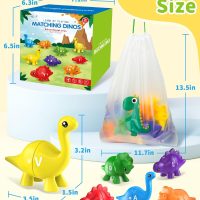 26PCS Dinosaur Alphabet Learning Toys for Toddlers Kids 3-5, Montessori Educational Toys Gifts for 3 4 5 Year Old Boy Girl, Preschool Learning Activities, Double Sided ABC Matching Game - Image 6