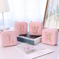 Travel Jewelry Case, Jewelry Organizer Box, Jewelry Organizer Jewelry Travel Organizer Small Jewelry Organizer Ring Organizer Necklace Organizer Earring Organizer Box-Letter P, White - Image 6