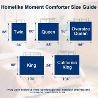 Homelike Moment Comforters Queen Size - Grey Duvet Insert Down Alternative Bed Queen Comforter, Lightweight Bedding Comforters Full Size Quilted Soft All Season Reversible Dark Gray/Light Grey - Image 6