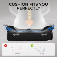 GTRACING Gaming Chair,Office Chair with Pocket Spring Lumbar Support, Ergonomic Comfortable Wide Office Desk Computer Chair with Outward Fixed Soft Armrests and Footrest (PU Leather, Black) - Image 8