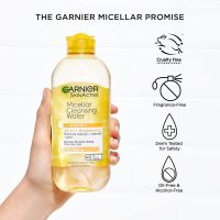 Garnier Micellar Water with Vitamin C, Facial Cleanser & Makeup Remover, Brightening & Hydrating, For All Skin Types, Vegan, Cruelty Free, 13.5 Fl Oz (400mL), 1 Count - Image 7