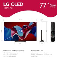 LG 77-Inch Class OLED evo C4 Series Smart TV 4K Processor Flat Screen with Magic Remote AI-Powered with Alexa Built-in (OLED77C4PUA, 2024) - Image 2