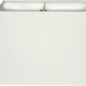 Royal Designs, Inc. Rectangle Hardback Lamp Shade, HB-613-12WH, White, (5 x 10) x (8 x 12) x 9.5