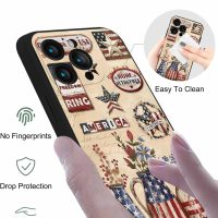 for iPhone 14 Pro Max Case 4th of July Star and Stripe Flower Phone Case Full Cover Soft Anti-Scratch Shockproof Protective Phone Case Slim Thin Cover,Retro Farm Vase Wooden Plank Case,6.7 Inch - Image 3