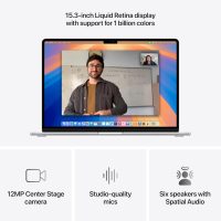 Apple 2025 MacBook Air 15-inch Laptop with M4 chip: Built for Apple Intelligence, 15.3-inch Liquid Retina Display, 16GB Unified Memory, 256GB SSD Storage, 12MP Center Stage Camera, Touch ID; Silver - Image 4