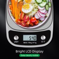 Digital Food Scale, 22 lbs/10kg Multifunction Kitchen Scale with Large Back-lit LCD Display and Tare Function for Cooking Baking Diets - Image 4