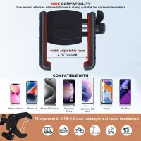 Golf Cart Phone Holder[Big Phones Friendly], Rotatable Universal Phone Mount Holder Compatible with iPhone/Samsung/Pixel and Smartphones, Golf Cart Accessories for EZGO Club Car Yamaha - Image 3