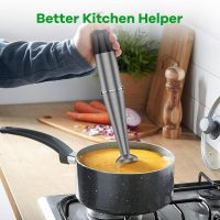 Immersion Blender Handheld Corded Hand Blenders Set 1100W, Trigger Variable Speed 5 in 1 Stick Emulsifier with Chopper, Whisk and Frother for Soup, Baby Food and Smoothies - Image 6