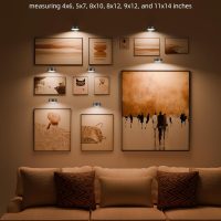 EZVALO Picture Lights for Wall, 2000mAh Rechargeable Battery Magnetic Poster Lights with 3 Color Temps & 12 RGB, Remote Dimmable Timer Painting Light, Wall Decor Light for Art Display, Frame (3 Pack) - Image 7
