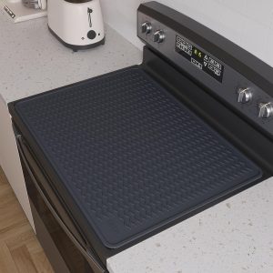 Stove Top Covers for Electric Stove, Food Grade Heavy Duty Silicone Glass Stove Top Cover Protector, Induction Cooktop Protector, Heat Resistant Range Ceramic Stove Top Covers Mat, Oven Cover