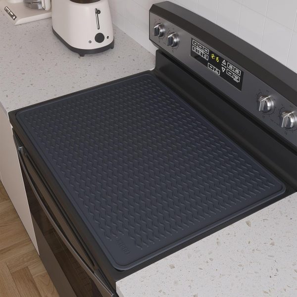 Stove Top Covers for Electric Stove, Food Grade Heavy Duty Silicone Glass Stove Top Cover Protector, Induction Cooktop Protector, Heat Resistant Range Ceramic Stove Top Covers Mat, Oven Cover