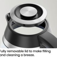 Chefman Electric Kettle, 1.8L 1500W, Hot Water Boiler, Removable Lid for Easy Cleaning, Auto Shut Off, Boil-Dry Protection, Stainless Steel Filter, BPA Free, Borosilicate Glass Electric Tea Kettle - Image 6