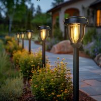 DERAYSION 12 Pack Solar Lights Outdoor, Solar Pathway Lights Auto On/Off Waterproof Garden Landscape Lighting for Path, Yard, Walkway, Driveway Decor - Image 8
