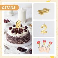 13th Birthday Candles, Number 13 Candles, Gold Happy Birthday Candle for Cake, Happy Birthday Cake Topper Decoration for Him Her Birthday Party Wedding Anniversary Celebration Supplies (13, Gold) - Image 7