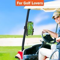 Golf Cart Phone Holder, Cell Phone Holder Mount Compatible with EZGO/Club Car/Yamaha, Universal Compatible with iPhone Galaxy Google Pixel, Golf Cart Accessories Fit for Smart Phones, Black - Image 6