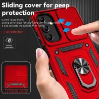 SunStory Phone Case Compatible with Samsung Galaxy A16 5G Case with HD Screen Protector & Slide Camera Cover & Kickstand, [Military-Grade] Phone Case for Samsung A16 Phone (Red) - Image 4