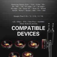 Phone Camera Lens Kit 10 in 1 for iPhone Samsung Pixel Android, 22X Telephoto Lens, 0.62X Super Wide Angle Lens&25X Macro Lens, 235° Fisheye,Kaleidoscopes, Starlight，Tripod，for Most Smartphone Black - Image 8