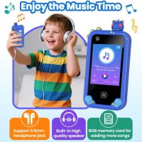 Kids Smart Phone for Boys Ages 3-8, Toy Cell Phone for Kids, Christmas Birthday Gifts for Boys, Toddler Learning Play Toy Phone with Touchscreen, Dual Camera, Game, Music, Storybook, 8GB SD Card(Blue) - Image 6
