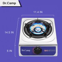 12000 BTU Single Auto Ignition Camping Garden Outdoor Camp Garden Hiking Fishing Propane Stove Cooker Griddle, Include CSA listed regulator and gas hose - Image 5