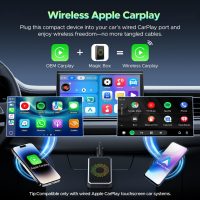 LAMTTO 3-in-1 Magic AI Box Video Player for Streaming Netflix/YouTube/TikTok on Car Screen Wireless Carplay Adapter Dongle with USB Drive for OEM Wired Apple Car Play Cars - Image 3