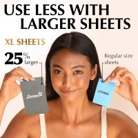 Natural Oil Blotting Sheets for Face with Bamboo Charcoal - 25% Larger - 3pk/300 Makeup Friendly Oil Absorbing Sheets for Face - Easy Dispensing Blotting Papers - Image 3