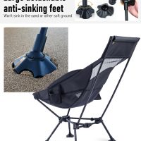 iClimb Ultralight Compact Camping Folding Beach Chair with Anti-Sinking Large Feet - Image 6