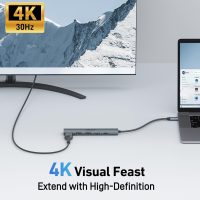Acer 5 in 1 USB C Hub with 4K HDMI, 100W Power Delivery, 3 USB A Data Ports, USB C to HDMI Multiport Adapter for Laptop, PC, Tablet, MacBook Air, iPad Air, iMac, iPhone 15/16 Pro/Pro Max - Image 5