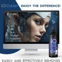 Screen Cleaner Spray (16oz - 473ml) – Best Large Cleaning Kit for LCD LED OLED TV, Smartphone, iPad, Laptop, Touchscreen, Computer Monitor, Electronic Devices, Microfiber Cloth Wipes and 2 Nozzles - Image 5