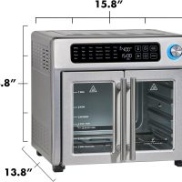 Emeril Lagasse Extra Large French Door Air Fryer Toaster Oven Combo, 24 Cooking Functions and Digital Controls, 7 Accessories Included, Stainless Steel Finish, 26QT Capacity - Image 2